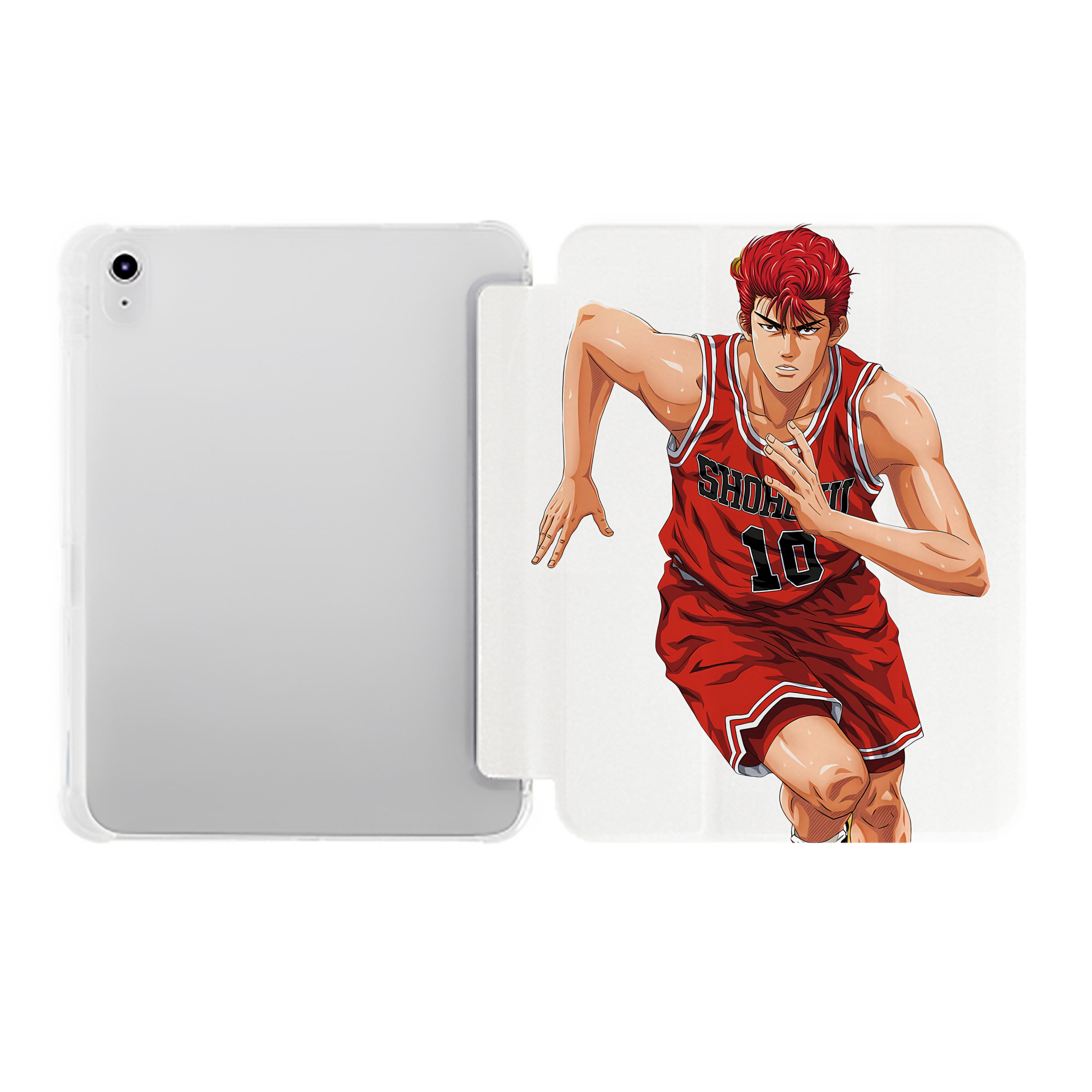 （画像用） SLAM DUNK／スラムダンク IPad ケース ペン収納付き 三つ折りスタンド PUレザー×シリコン 対応機種9.5/10.5/10.9インチ